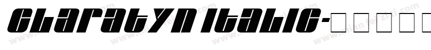 Claratyn Italic字体转换